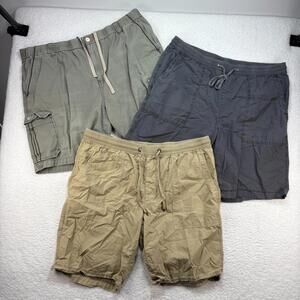 Lot of 3 Tommy Bahama Men's 2XL Shorts Cargo Drawstring Comfort Bundle